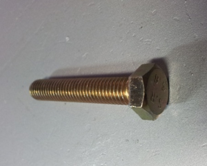 Hexagon head screw M8x45 DIN 933 yellow zinc